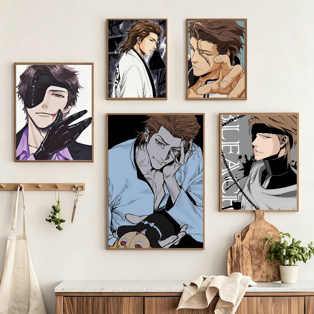 Home Office Bleaching - A-Aizen S-Sosuke Anime BLEACH Poster HD,