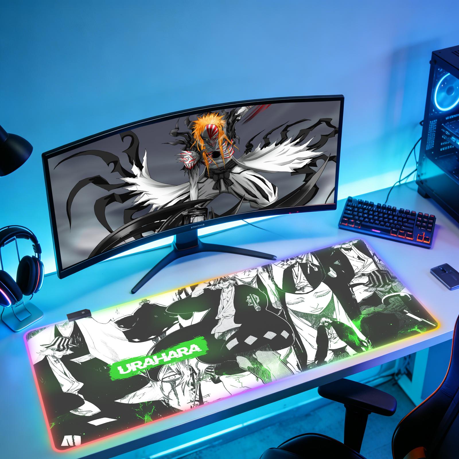 Home Office Bleaching - B-BLEACH Neues RGB-Computer-Mauspad XXL Schreibtischunterlage aus