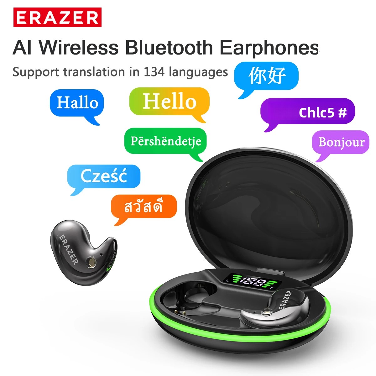 Home Office Headset - EARZER XF58 In-Ear Bluetooth-Kopfhörer mit Mikrofon,