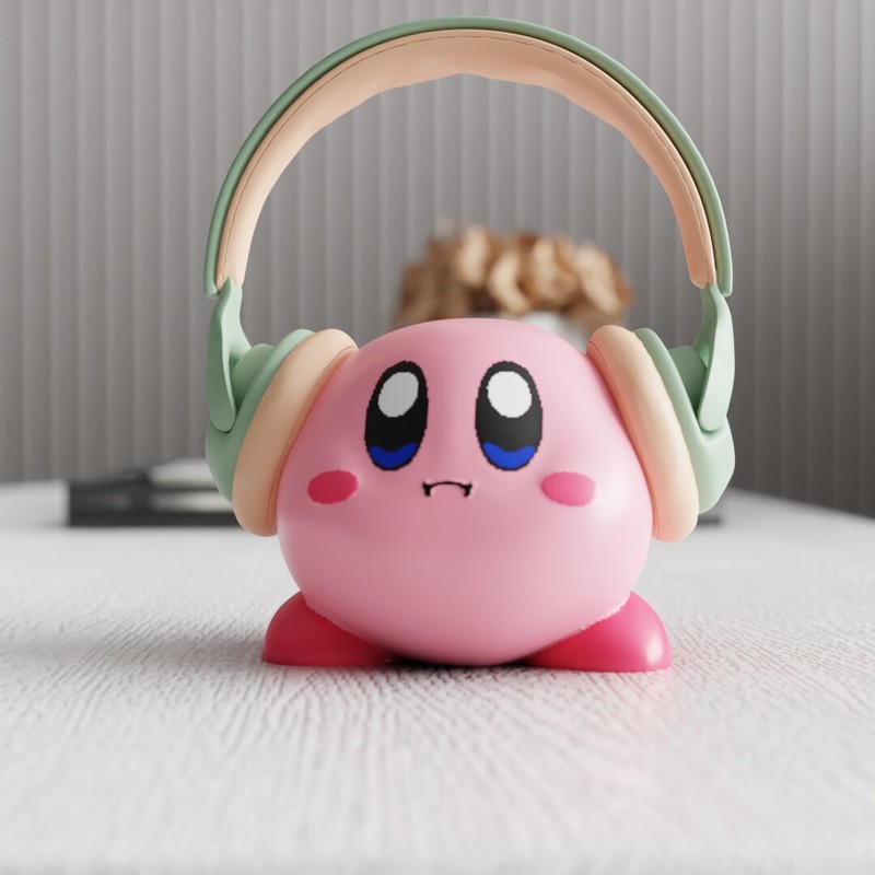 Home Office Headset - MSKA Kopfhörerständer Kirby, niedliche Cartoon-Figur, kreatives