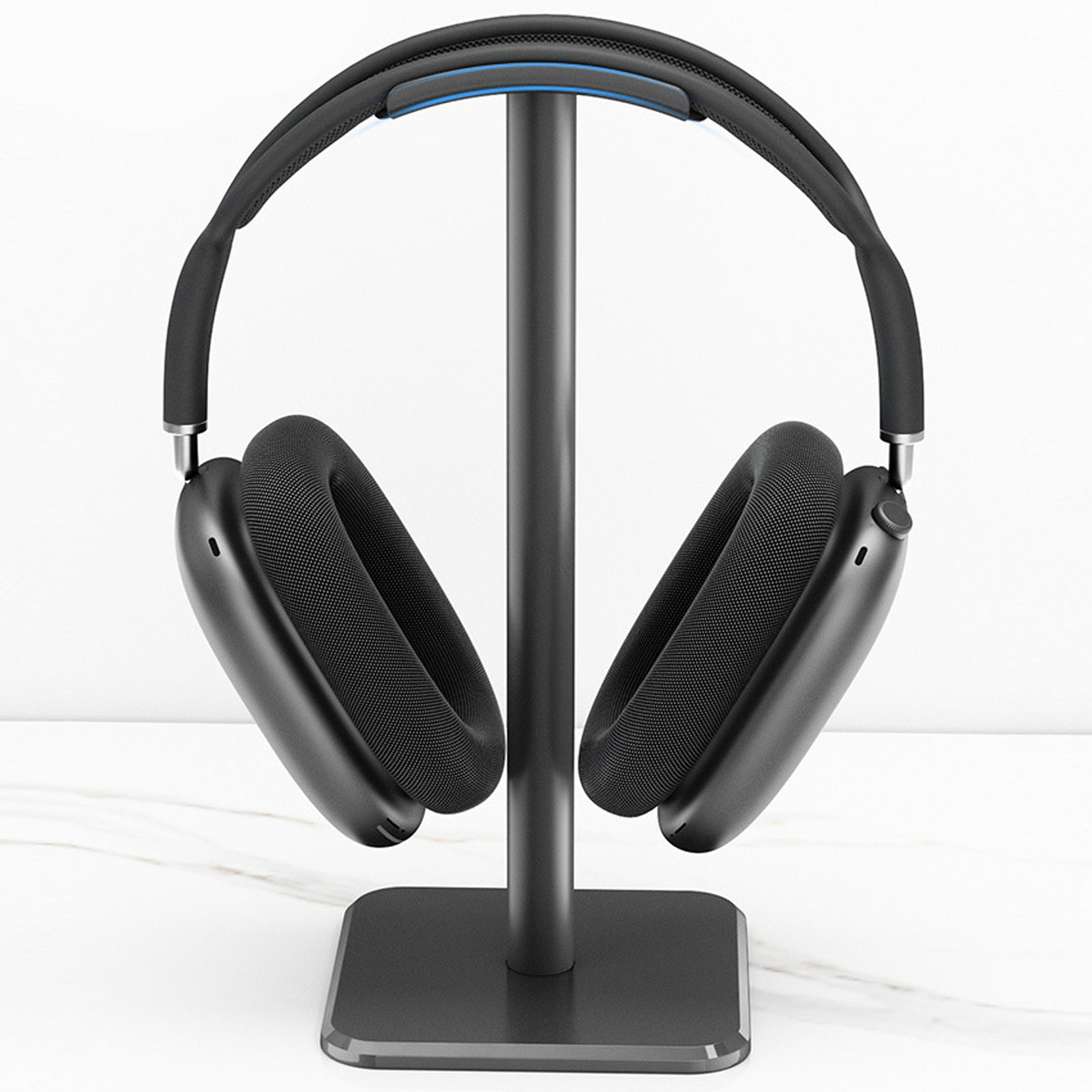 Home Office Headset - Kopfhörerständer, abgerundete Ecke, rutschfeste Basis, TPU-Tablett,
