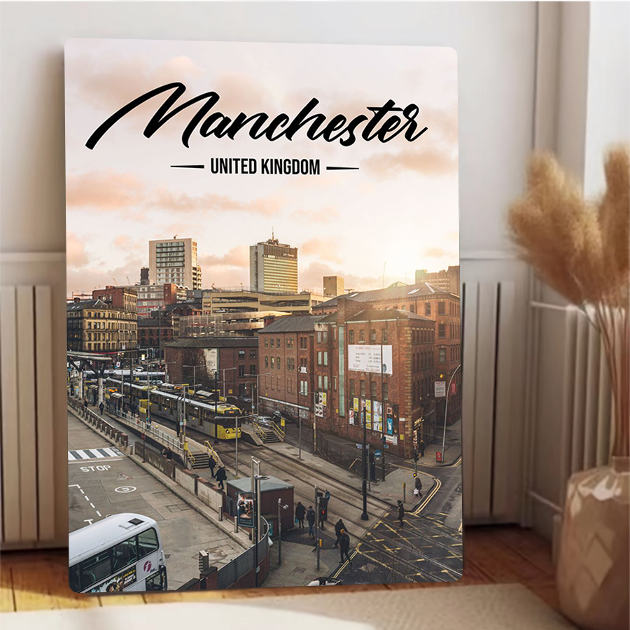 Manchester Skyline UK Metall-W – Home Office In Uk Bewertung und Preis