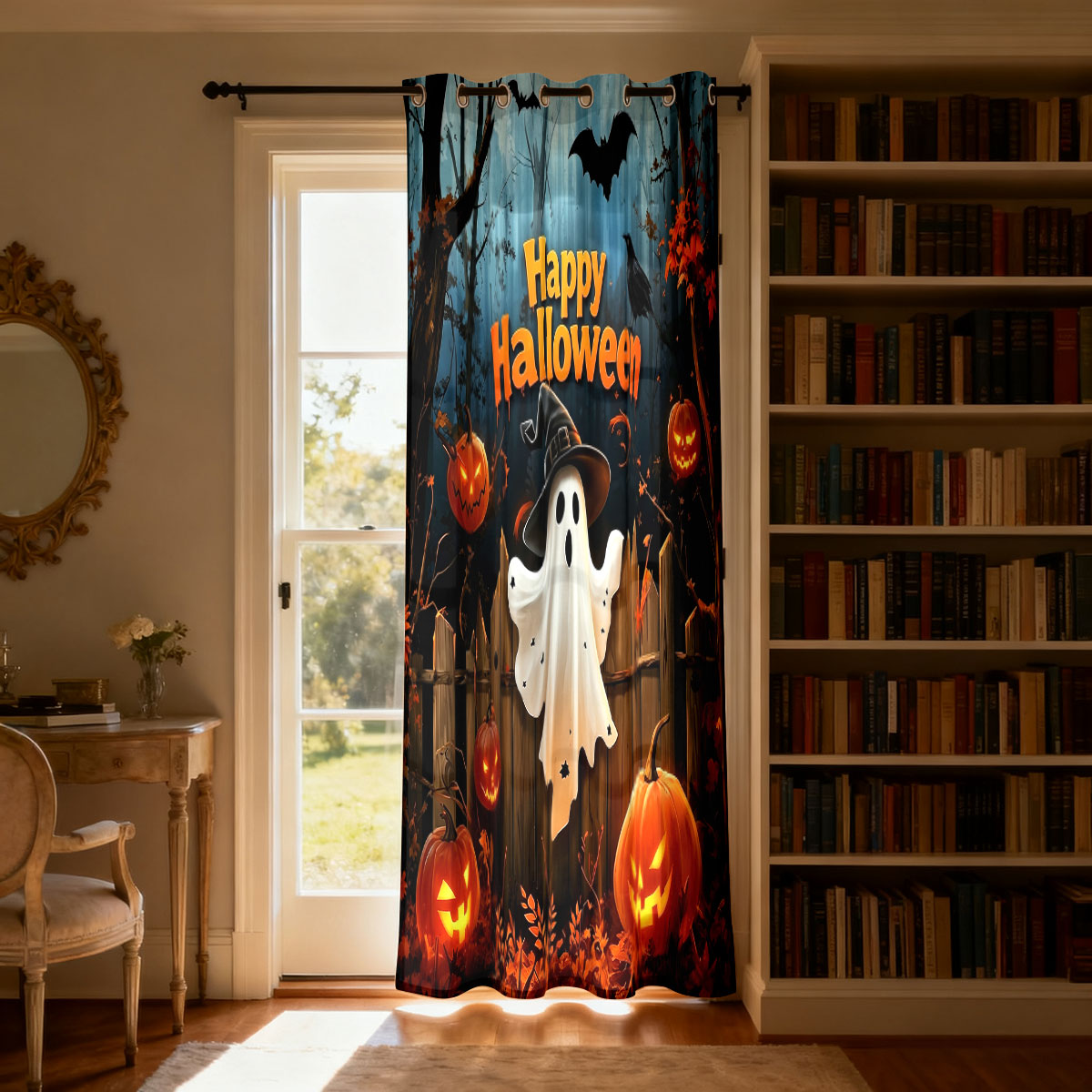 1 Stück Halloween-Vorhang mit  – Home Office Rate Bewertung und Preis