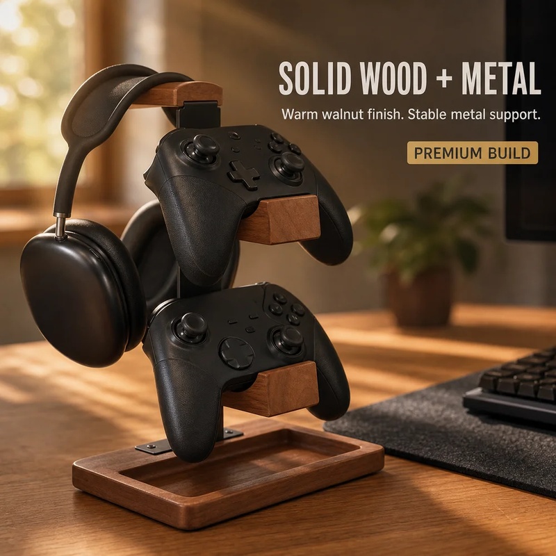 Hölzerner Kopfhörerständer Gam – Home Office Headset Bewertung und Preis