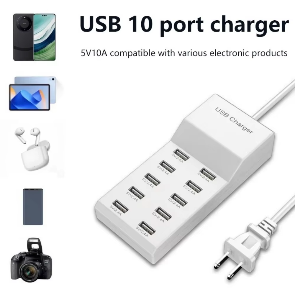 10-Port-USB-Hub-Schnellladeger – Home Office In Uk Bewertung und Preis