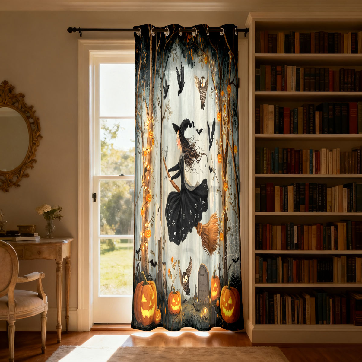 1 Stück Halloween-Vorhang mit  – Home Office Rate Bewertung und Preis